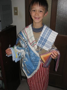 tea towels and apron